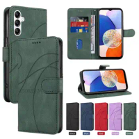 Luxury Leather Case Funda For Xiaomi Redmi 12 Redmi12 Redmi 12 4G Cover Wallet Flip Card Slot Protect Mobile Phone Case Caso