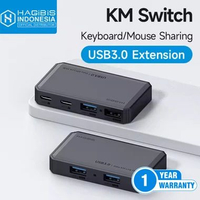 Hagibis WM01 USB 3.0 Switch 2 Computers Sharing USB C & A Devices KM Switch Selector for PC Scanner 