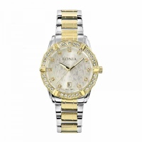 JAM TANGAN WANITA BONIA BNB10651-2117S SAPPHIRE SILVER GOLD ORIGINAL