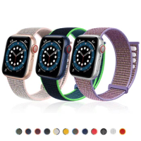 Nylon Strap For Apple Watch Band 9 8 7 SE 6 Ultra 49MM 40MM 44 45MM 41MM Accessories bracelet for iWatch series 5 4 3 42MM 38MM