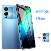 3in1 For Infinix Note 12 2023 Hydrogel Film Cam InfinixNote 12 Camera Lens Protector Infinix Note 12 G96 Accessories Infinix NOTE12 Smartphone G 96 Hidrogel Filme Infinix-Note-12 2023 Screen Protector