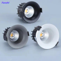 Dimmable recesse round LED Downlights COB Ceiling lamp Spot Lights 9W12W15W18W LED Light led panel light Indoor Lighting