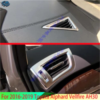 For 2016-2019 Toyota Alphard Vellfire AH30 Car AccessoriesAir Vent Outlet Cover Dashboard Trim Right Hand Drive