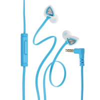 Genius HS-M250 抗噪耳道式手機專用耳機麥克風(藍)