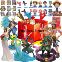 One Piece Blind box Figure Luffy Zoro Ace Shanks Marco Nami Hankcock Kids Best Gift PVC Anime Action Model Mystery Box Dolls