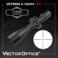 Vector Optics Veyron 4-16x44 Air Rifle Scope FFP Riflescope Ultra Short Compact 1/10 MIL .22 .25LR Also Fits Short Firearms