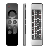 Ultra-thin 2.4G Wireless Air Mouse Smart TV IR Learning Voice Remote Control Gyroscope with Mini Keyboard for TV BOX PC Computer