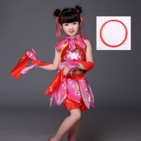 六一節兒童哪吒服裝蓮花cos角色扮演哪吒鬧海圈衣服舞蹈表演服