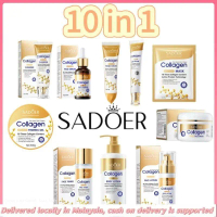 SADOER 10-in-1 Body Care Set Skin Care Gift Set (Body Lotion/Essence/Cleanser/Toner/Lotion/Eye Cream