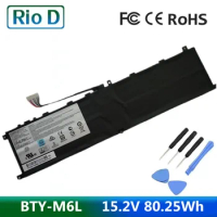 BTY-M6L Battery For MSI GS65 GS75 Stealth Thin 8RF 8RE PS63 P65 P75 Creator 8RC 8SC 9SC 9SE MS-16Q3 MS-16Q2 Series Notebook