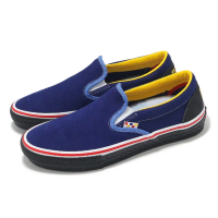 【VANS】x Padin Musa 滑板鞋 Skate Slip-On 男鞋 藍黃 聯名 懶人鞋 板鞋(VN0A5FCABLU)
