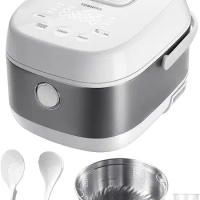 Rice Cooker Induction Heating, with Low Carb Rice Cooker Steamer 5.5 Cups Uncooked - Japanese Rice Cooker, 8 Cooking Fun