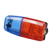 【BRANDY】紅藍爆閃燈 LED充電 肩夾燈 警用肩燈 牢固背夾 腳踏車警示燈 3-FRBL3(肩夾燈 閃光器 LED側燈)