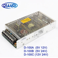 Dual output Switching power supply D-100A 5V8A 12V5A D-100B 5V 24V ac dc converter D-100C 12V5A 24V2.5A
