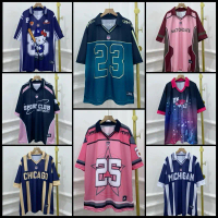 PGMTA Jersey Kerah Angka Vintage Soccer Oversize Jumbo XXL Leher Kerah Couple Keluarga Streetwear Re