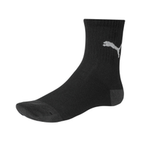 Puma 襪子 Fashion Ankle 黑 白 中筒襪 厚底 毛巾布 抗菌 除臭 銀離子 短襪 運動 BB124703
