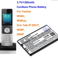 Cameron Sino 1300mAh Cordless Phone Battery YL-5J, W56-BATT for Yealink W56H, W56h/p, W56P, W60P, One Talk IP DECT