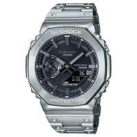【CASIO 卡西歐】G-SHOCK太陽能電波藍牙電子錶/八角形外殼(GM-B2100D-1A)