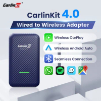 Carlinkit 4.0 2 in 1 CarPlay Wireless Android Auto Adapter for Vw Kia Audi Mercedes Toyota Skoda Mazda Havel WiFi BT