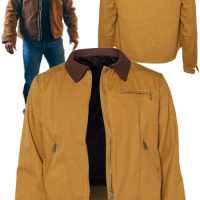 Jack Cosplay Fantasy Jacket 2023 TV Reacher Disguise Costume Brown Denim Coat Boys Adult Men Halloween Roleplay Fantasia Suits