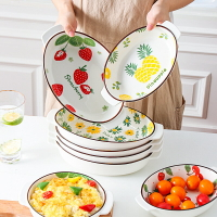 雙耳烤盤陶瓷家用盤子菜盤芝士焗飯盤烘培烤箱專用水果盤魚盤餐盤