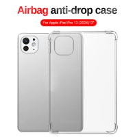 Clear Shockproof TPU Soft Cover For Apple iPad Pro 13 (2024) Protect Fundas iPadpro 7th 5th Gen i Pad Air 11 13 iPadAir 6th Case