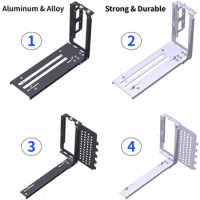 DIY 2 Slots Universal Vertical Graphics Card Holder Bracket GPU Mount Video Card VGA Supports Holder Kit for External PC Chassis