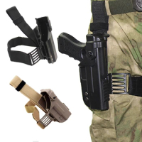 Drop Leg Gun Holster For Glock 17 19 22 23 26 31 Airsoft Pistol Drop Leg Holster combat Thigh gun Bag Case Hunting Accessories