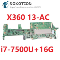 brand new !DAX31MB1AA0 mainboard for HP Spectre x360 13-AC laptop motherboard SR366 i7-7560U/i7-7500U 16GB 918042-601 918042-001