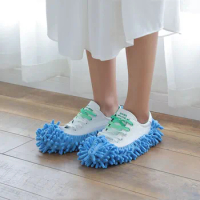 1PCS Microfiber Chenille Floor Dust Slippers Mop Wipe Shoes Wigs House Home Clean Shoe Cover Mophead Overshoes Cleaning Tools