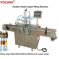 Full Automatic Piston Liquid Quantitative Filler 100ml 500ml 1000ml Liquid Filling Machine Water Oil