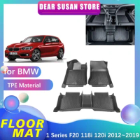 Floor Mat for BMW 1 Series F20 118i 120i M140i M135i 120d 2012~2019 Tray Foot TPE Liner Carpet Pad Custom Cover Rug Accessorie
