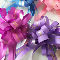 5/10/20pcs wedding car decoration flower Pull Bow Ribbons Gift Birthday Party Supplies Home Decoration DIY Pull Flower Ribbons