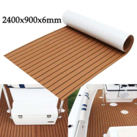 2400x900x6mm Floor Mat EVA Foam Boat Flooring Teak Foam Decking for Boat EVA Foam Sheet Marine Flooring Teak Boat Pad