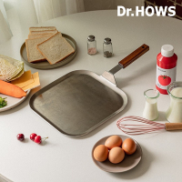 【DR.Hows】 WARM WOOD 不銹鋼方形煎烤盤