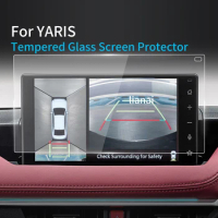 For 2023 TOYOTA YARis R Screen Protector Console Board Tempered Glass Protective Film Navigator Protection Stickers Accessories