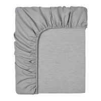 BRUDBORSTE 雙人床包, 灰色, 150x200 公分