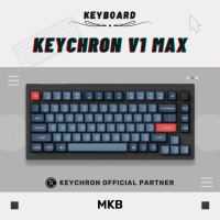 NEW Keychron V1 Max 75% Layout Hot-Swap Custom RGB South Facing PCB QMK VIA Bluetooth Full Build Key