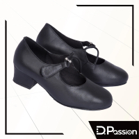 D.Passion x 美佳莉舞鞋 511-1 黑牛皮 1.5吋(摩登練習鞋)
