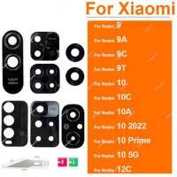 For Xiaomi Redmi 12C 10C 10 10 Prime 10A 9 9A 9C 9T 4G 5G Rear Camera Lens Galss Back Camera Glass Lens Parts