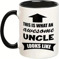 11oz This Is What An Awesome Uncle Looks Like Mug, Fun Ceramic Coffee Mug, Party Mug, Party Gifts, Gifts For Friend