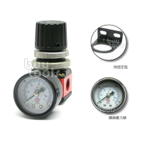 BuyTools-Regulator 氣動工具壓力調整器 調壓閥,1/4PT口徑,微調精準,鏡面壓力表,台灣製造「含稅」