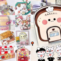 Paper Waffle Quiet Book Bread Fried Chicken Cartoon Busy Book Convenience Store Colorful Snack Bar Sticker Game.
