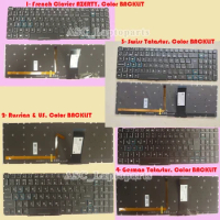 New German / French / Swiss / Russian Keyboard for Acer Predator Helios 300 PH315-52 PH317-53 PH317-53-795U Colorful BACKLIT