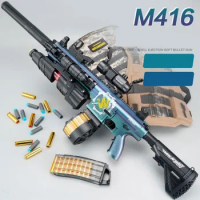 M416 Toy Gun Airsoft Rifle Blaster Electric Automatic Sniper Shooting Gun Adults Boys Children Fake Gun Toy K673