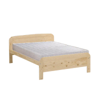 【A FACTORY 傢俱工場】太原 房間組 松木床架+獨立筒床墊 雙人5尺