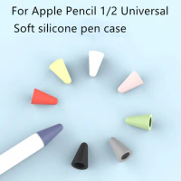 8pcs Silicone Replacement Tip Case for Apple Pencil 1 2 Touchscreen Stylus Pen Case Nib Protective Cover Skin for Apple Pencil