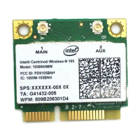 Card for Intel Centrino Wireless-N 105 105BNHMW Mini PCI-E 802.11b/g/n 150Mbps Card