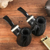 New Oak Wood Smoke Pip Filter Tobacco Pipe Men Small Wooden Smoking Pipe Carved Briar Wood Tobacco Pipe Accessories