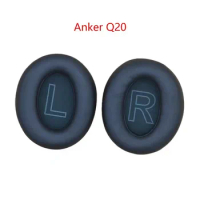 Protein Leather Replacement Ear Pads for Anker Soundcore Life Q20, Q20BT Headphones Earpads, Headset Ear Cushion Repair Parts